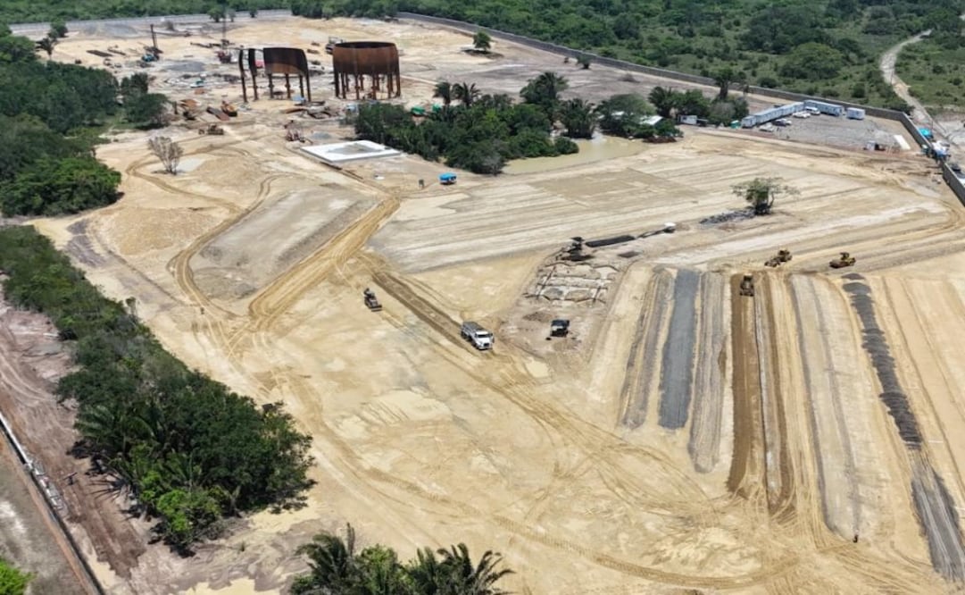 Denuncian construcción de planta de Gas LP en Tuxpan; acusan desacato a orden judicial para frenar obras. Foto: Especial