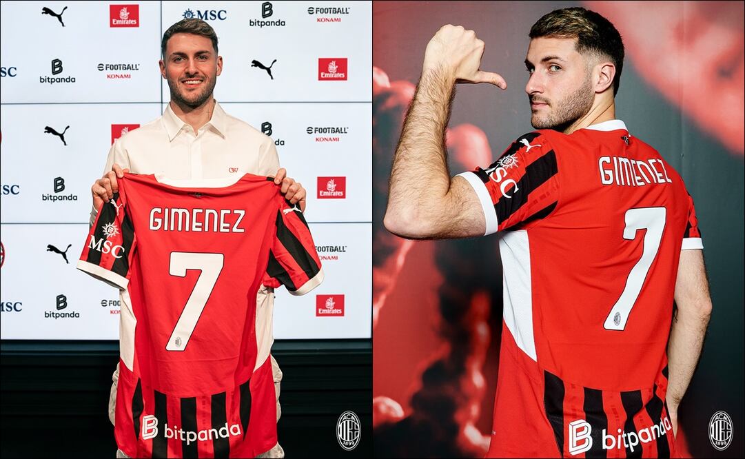 ¿Cuánto cuesta el jersey de Santiago Giménez del Milan? / Foto: Especiales