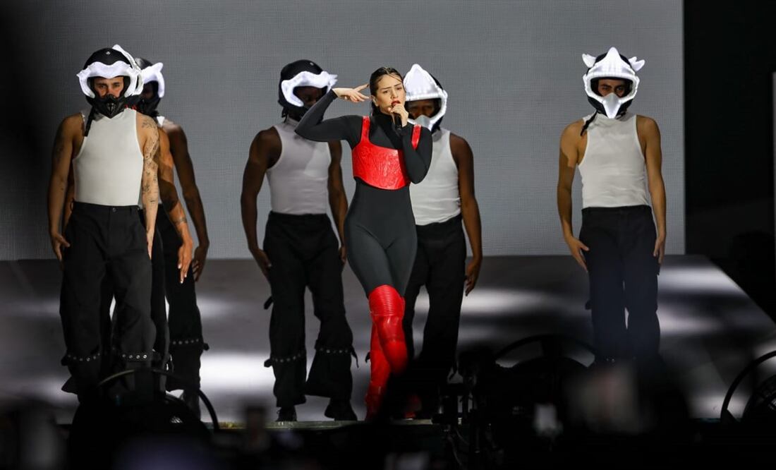 Rosalía en el Zócalo de CDMX. / Foto: Hugo Salvador