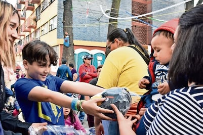 Llegan los Reyes al Multifamiliar de Tlalpan