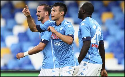 Así fueron los goles del Chucky Lozano con Napoli en menos de media hora 