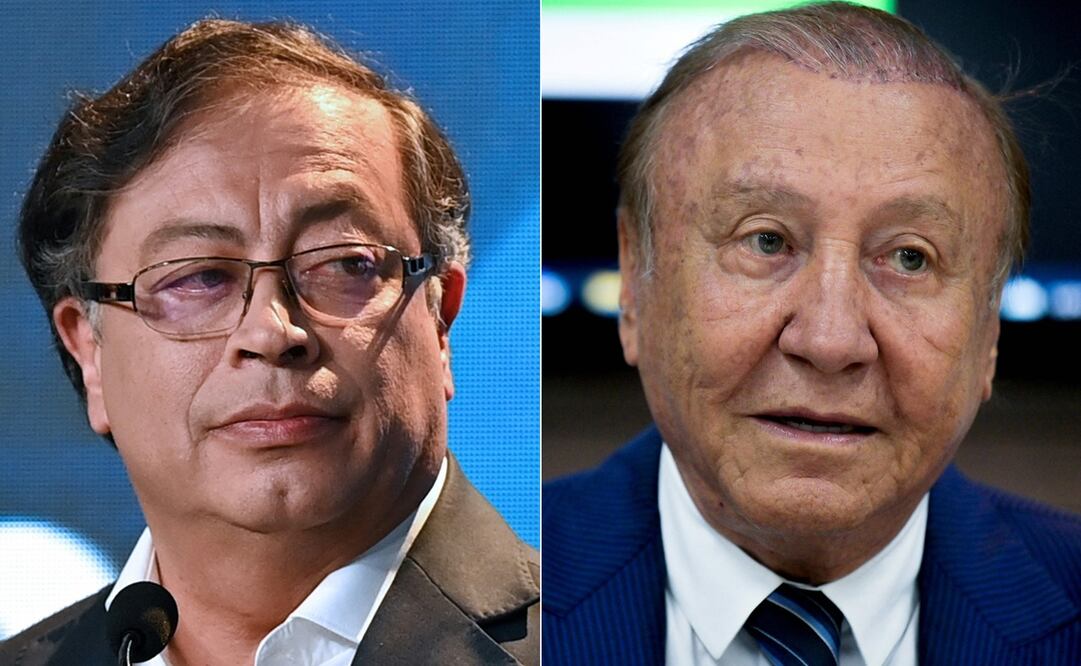 Gustavo Petro (izquierda) y Rodolfo Hernández. Foto: AFP