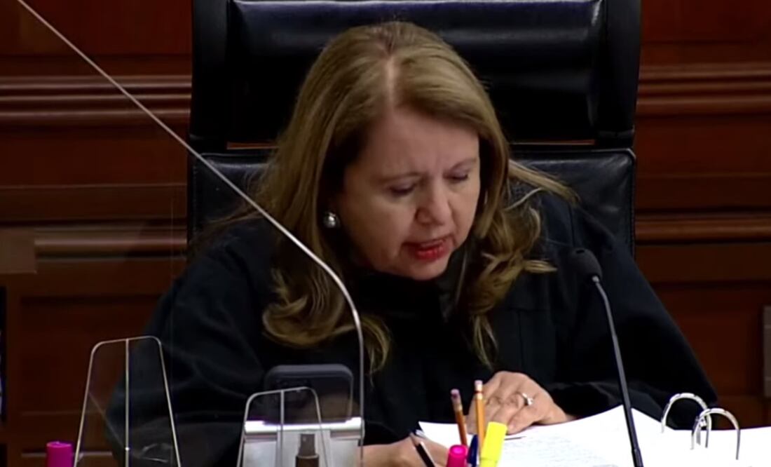 La ministra Ortiz desempató el tema que dividió en días pasados a los ministros. Foto: Captura de pantalla
