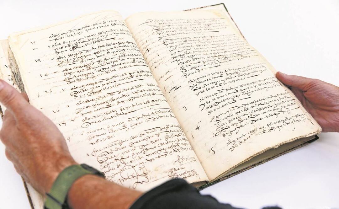 El Códice de San Salvador Huejotzingo, que data de 1571, fue adquirido recientemente por la Biblioteca del Congreso de Estados Unidos en una subasta, en Suiza. Foto: Biblioteca del Congreso de EU