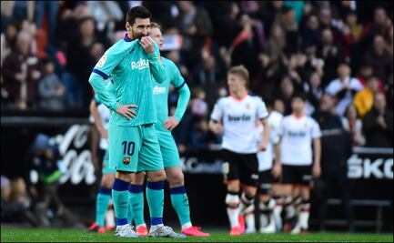 Valencia derrotó al Barcelona en la Liga Española