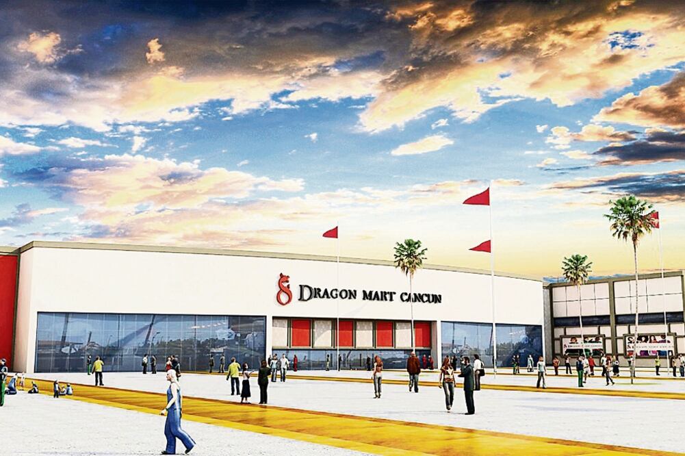 Imagen de como quedaría el proyecto Dragon Mart Cancún, el cual fue clausurado por la Procuraduría Federal de Protección al Ambiente en enero de 2015 (ARCHIVO EL UNIVERSAL)