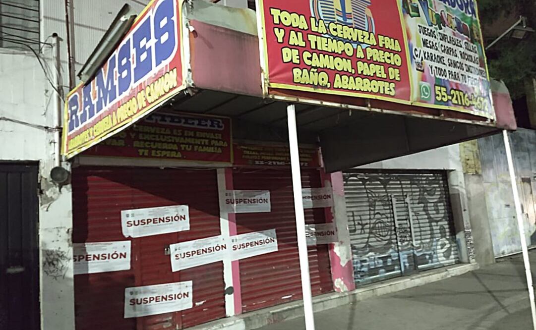 Los establecimientos suspendidos se ubicaban en colonias como Agrícola Oriental, Agrícola Pantitlán, Granjas México y Gabriel Ramos Millán, principalmente. Foto: Especial
