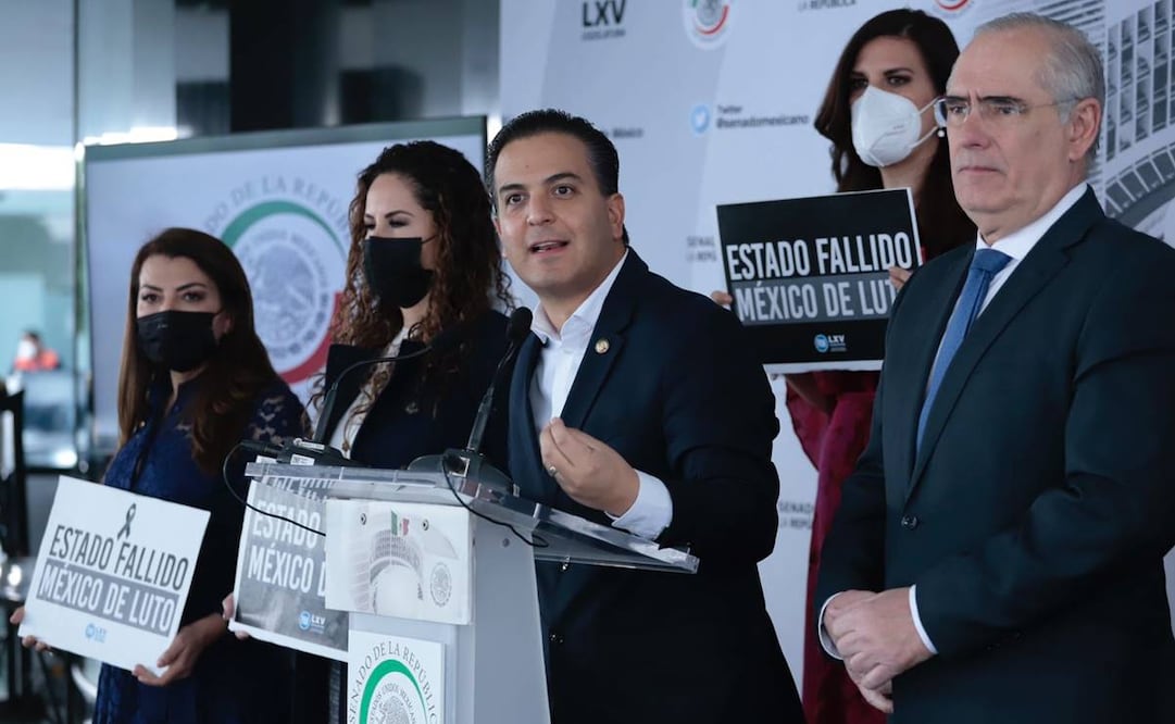 El senador panista, Damián Zepeda, urgió a cambiar la actual estrategia de seguridad en el país porque la delincuencia está fuera de control / Foto de Berenice Fregoso. EL UNIVERSAL