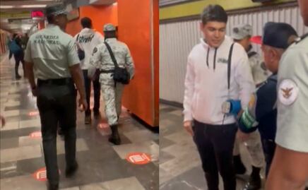 Dirigente juvenil del PRD, el detenido por la Guardia Nacional en el Metro  