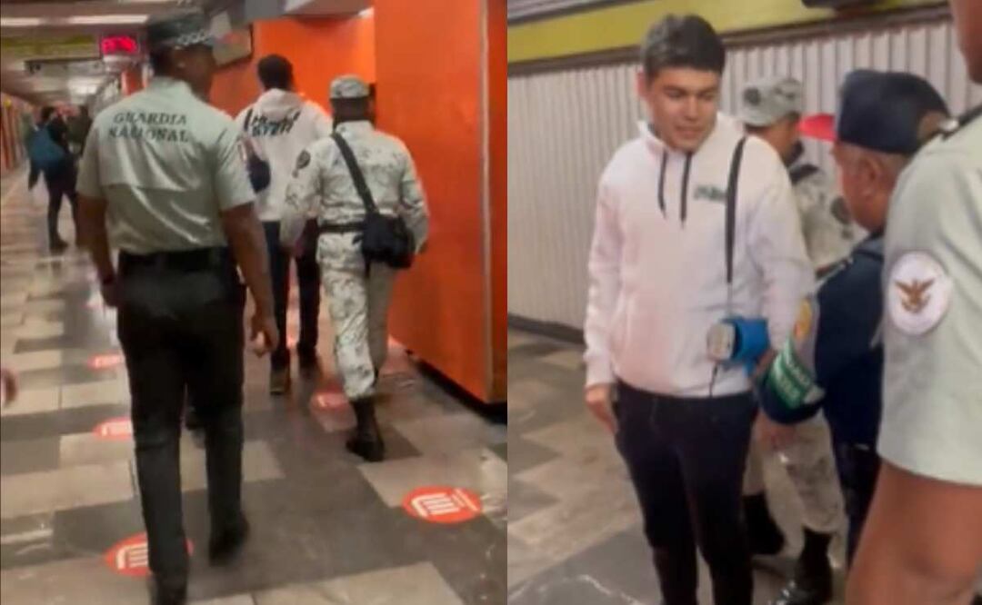 Foto: Especial/El Universal/ Se trata de Hendrick Ortega quien ayer fue detenido en una manifestación al interior de las instalaciones del Metro