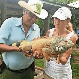Abilio, de cazador a protector Iguanero
