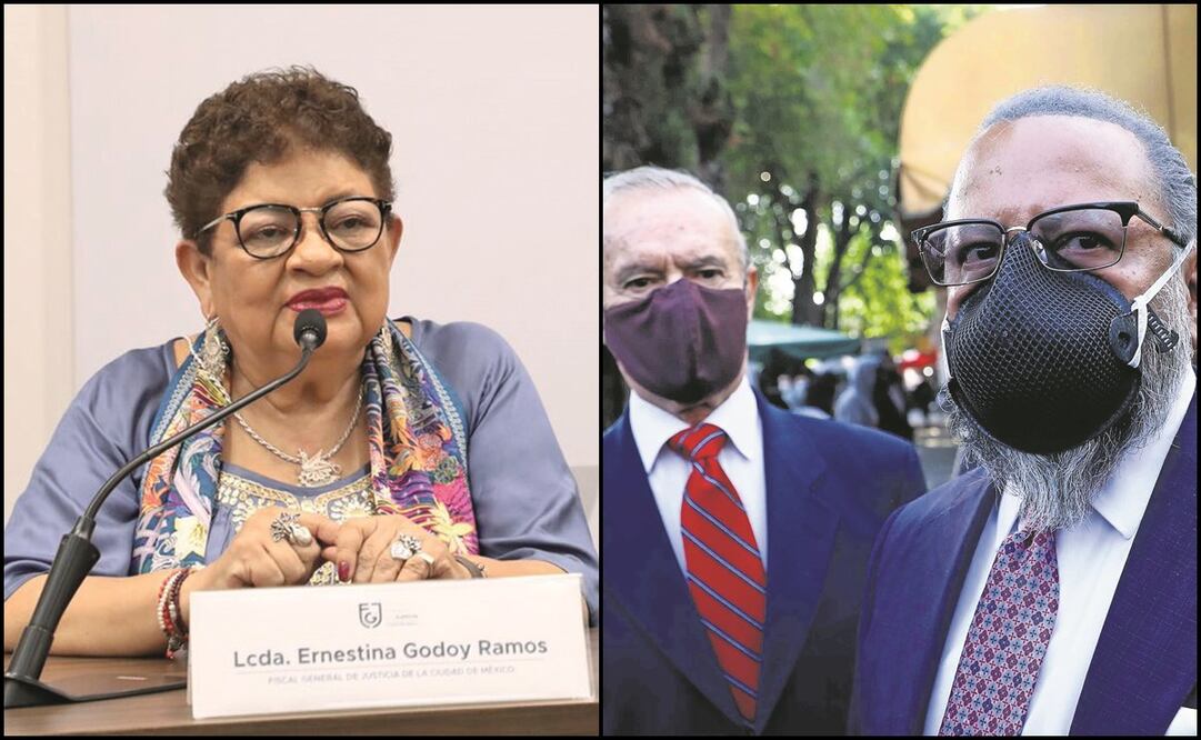 Ernestina Godoy y Enrique Horcasitas en compañía de su abogado Gabriel Regino. Foto: Especial y Diego Simón/ EL UNIVERSAL.