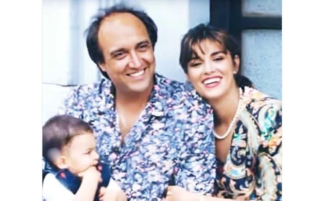 Pedro Torres junto a su entonces pareja Lucía Méndez y su hijo Pedro Antonio Torres Méndez.
