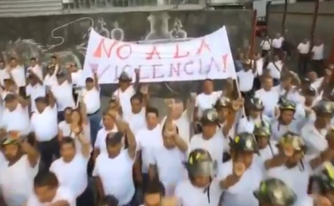 Ismael Figueroa, el exlider sindical del Heróico Cuerpo de Bomberos, posteó un video en el que aparecen varios elementos (Foto: tomado de video)