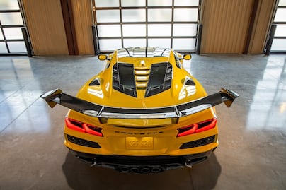 Chevrolet Corvette ZR1 presenta daños de pintura tras superar los 290 km/h