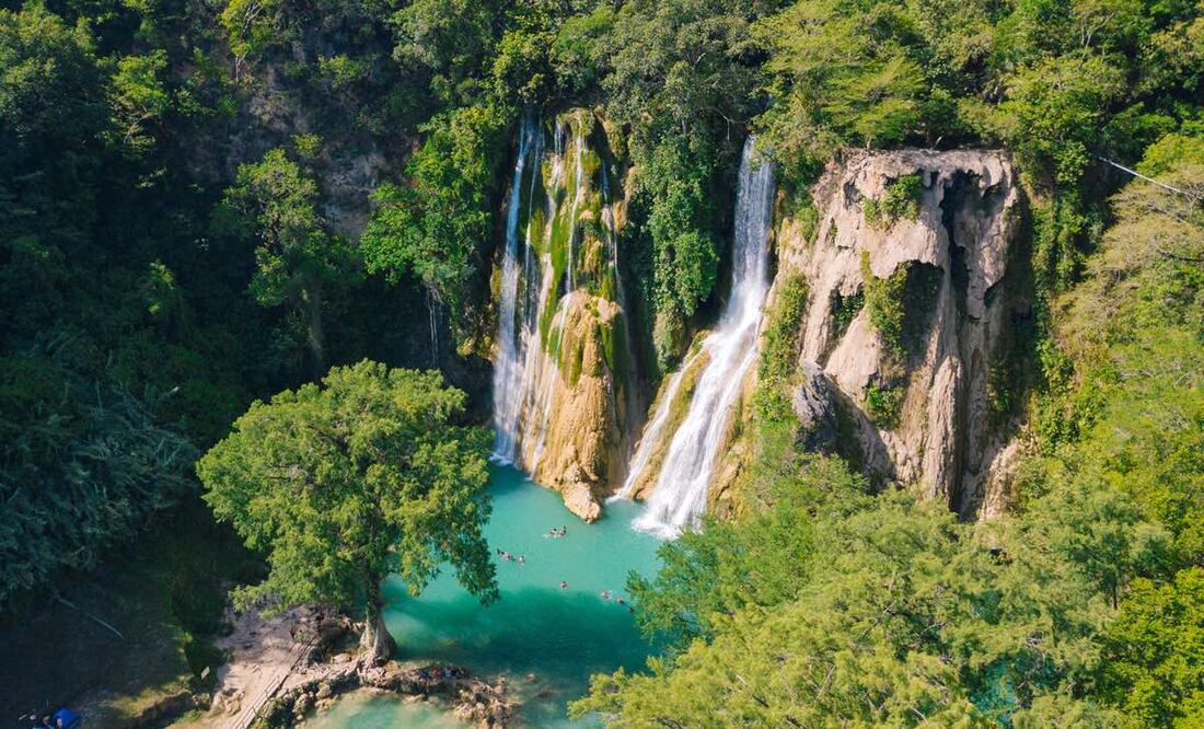 Cascadas, abismos profundos y un jardín escultórico son los grandes atractivos de la Huasteca potosina. Fotos: Cortesía Secretaría de Turismo de San Luis Potosí