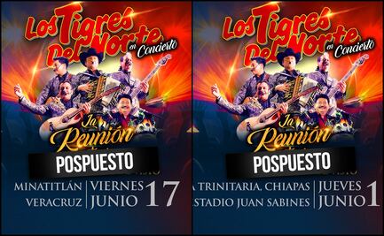 Los Tigres del Norte cancelan conciertos en Chiapas y Veracruz; serán reprogramados