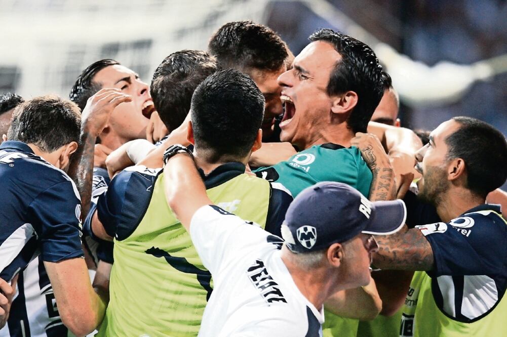 Los Rayados festejaron el pase a semifinales como si hubieran ganado el título (IMAGO7)