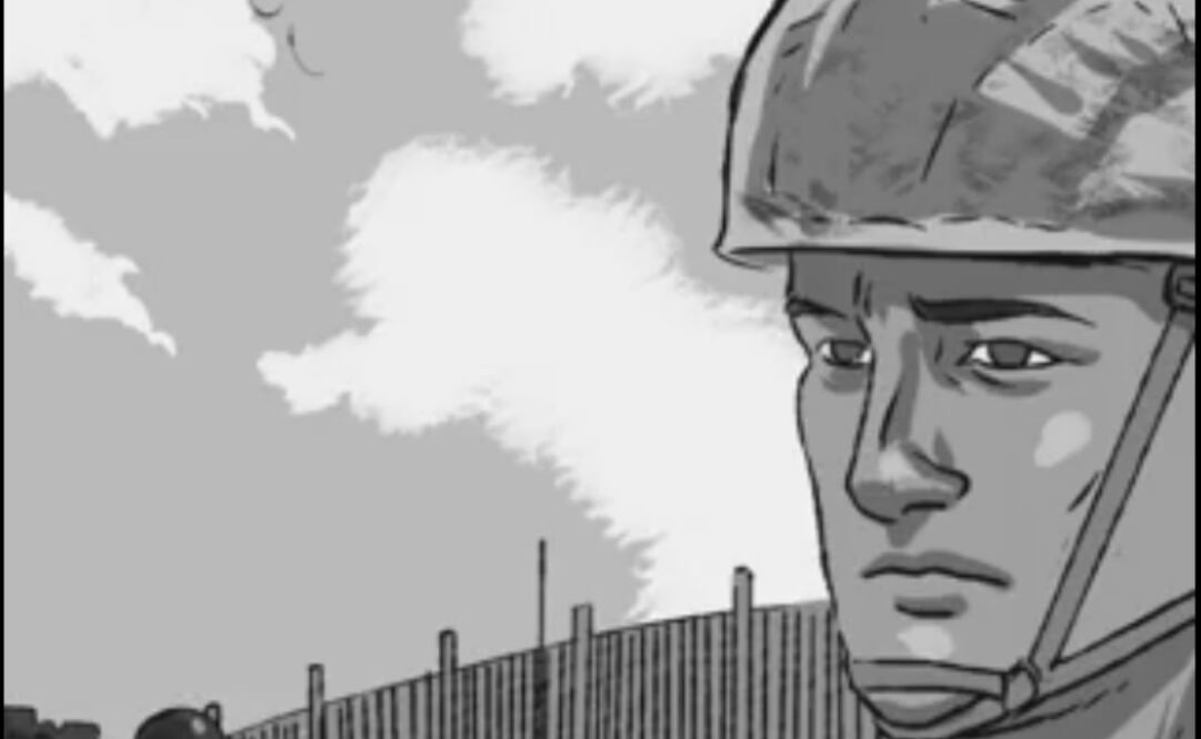 En las imágenes animadas se observa cómo personas intentan cruzar de manera ilegal a Estados Unidos. Foto: Captura de video