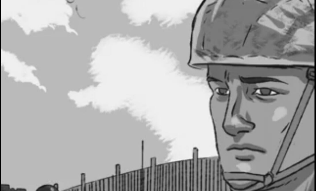 En las imágenes animadas se observa cómo personas intentan cruzar de manera ilegal a Estados Unidos. Foto: Captura de video