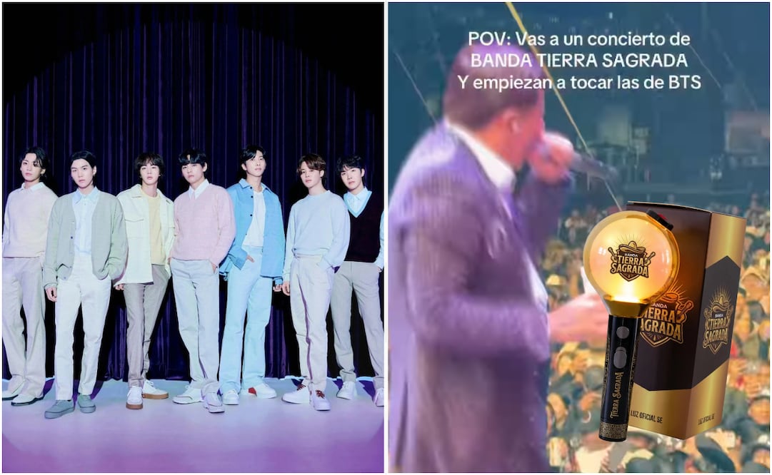 Banda Tierra Sagrada se suma a la euforia ARMY por la llegada de BTS; bromean junto a fans en redes. Foto: TikTok @bandatierrasagradaof
