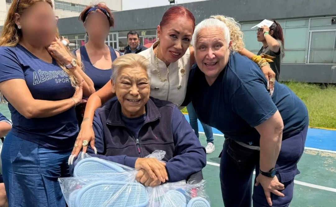 Diputada local del PVEM, Rebeca Peralta estuvo en el Centro Femenil de Reinserción Social Tepepan, este 14 de septiembre, donde se encuentran "La Mataviejitas" y "La Narcosatánica". Foto: especial