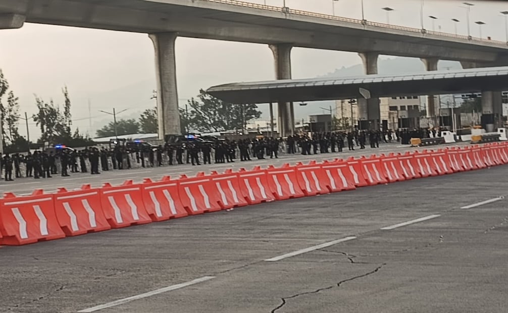 Operativo en autopista México-Cuernavaca; SSC mantiene blindado el acceso a CDMX por cuarto día consecutivo. Foto: Juan Carlos Williams