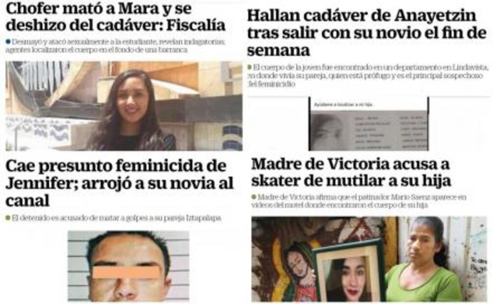 Se incrementa la saña en asesinato de mujeres jóvenes en el país