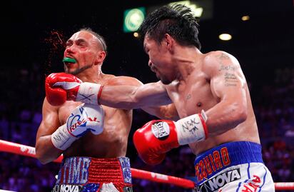 Con 40 años, Pacquiao venció a Thurman en Las Vegas