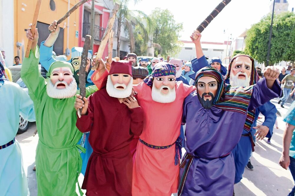 Este año 300 histriones, entre soldados, judíos y apóstoles participarán en la representación religiosa cuya trama principal es la muerte de Judas, el apóstol que traicionó a Jesús. / XÓCHITL ÁLVAREZ 