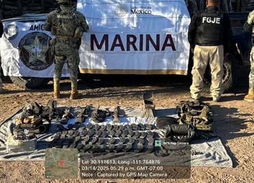 Caen cuatro integrantes de “Los Pelones”, operaban para “Los Chapitos”, en Sonora; aseguran armamento a “Los Deltas”