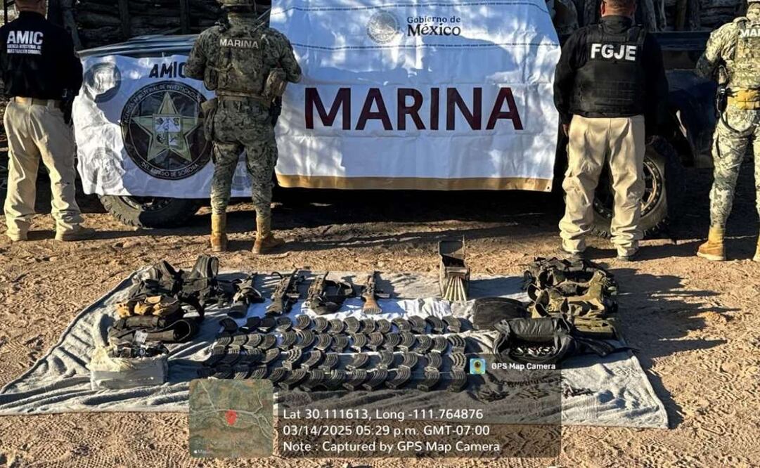 Los detenidos y lo asegurado fueron puestos a disposición de la Fiscalía General de la República. Foto: Especial