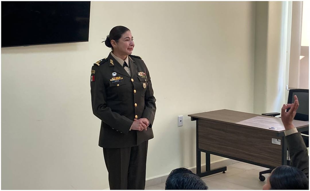 La general brigadier médico cirujano Blanca Elsy Cruz Toledo, rindió protesta como directora del centro Gerontológico Militar. Foto: Daniela Wachauf / EL UNIVERSAL