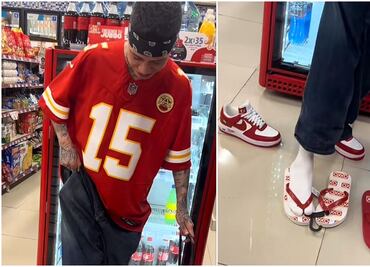VIDEO: Santa Fe Klan se vuelve viral por comprar unas sandalias en un Oxxo; ¿cuánto cuestan?