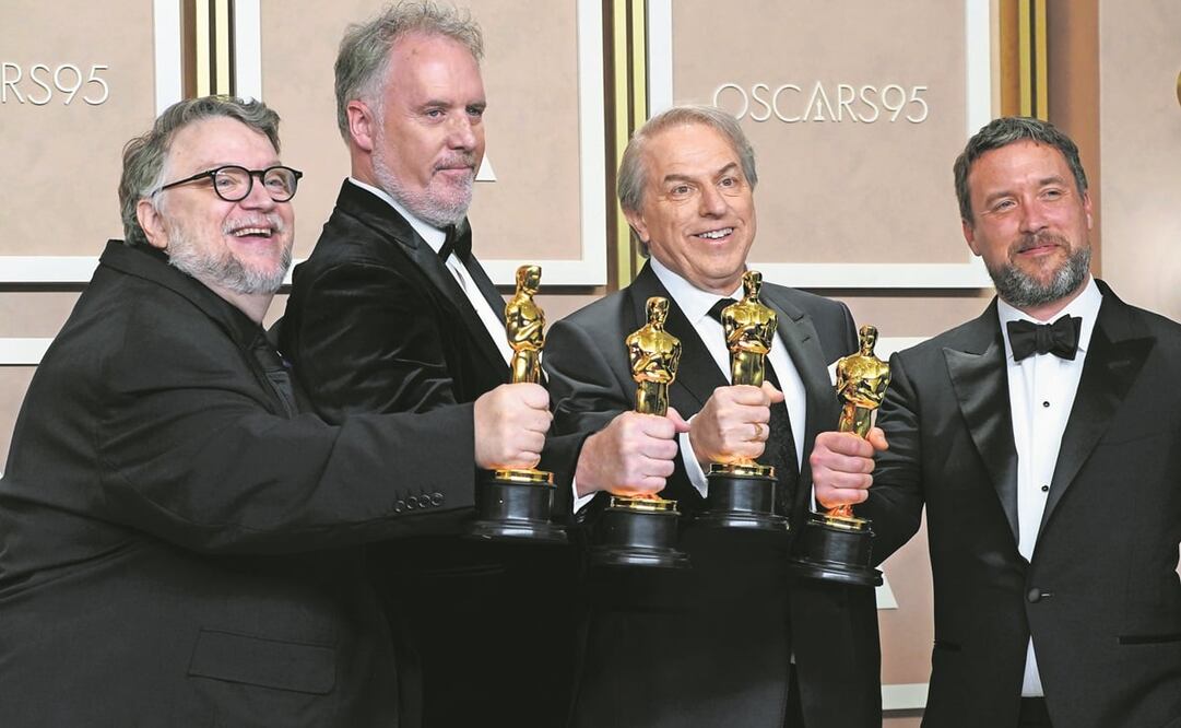 Guillermo del Toro, Mark Gustafson , Gary Ungar, y Alex Bulkley. Foto: ESPECIAL