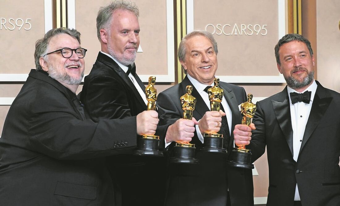 Guillermo del Toro, Mark Gustafson , Gary Ungar, y Alex Bulkley. Foto: ESPECIAL