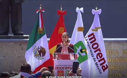 INE ordena a Morena bajar spot donde convoca a arranque de campaña de Sheinbaum