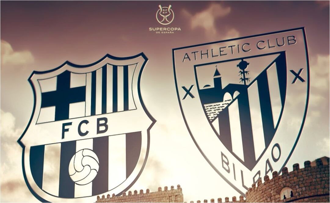 Barcelona y Athletic por el pase a la final de la Supercopa de España. FOTO: @FCBarcelona