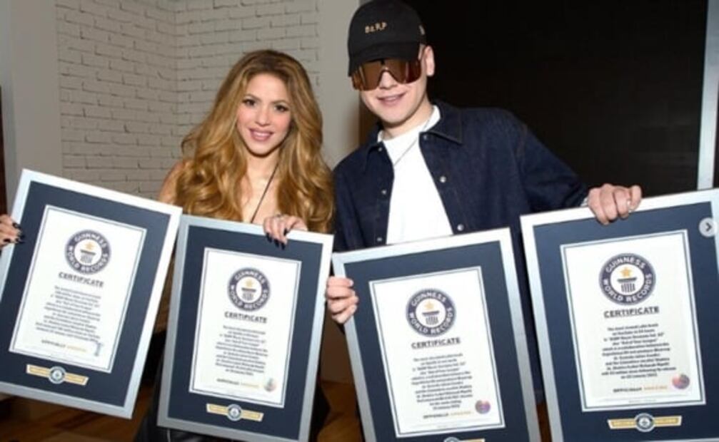 Los 4 récords Guinness de Shakira y Bizzarrap por la exitosa canción contra Piqué