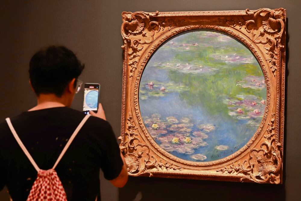 Arriban tres obras de Monet al Museo Nacional de Arte. Foto: Berenice Fregoso/ EL UNIVERSAL.