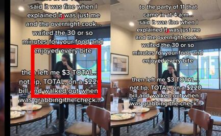 Viral: Mesera llora en restaurante; comensales se fueron sin pagar