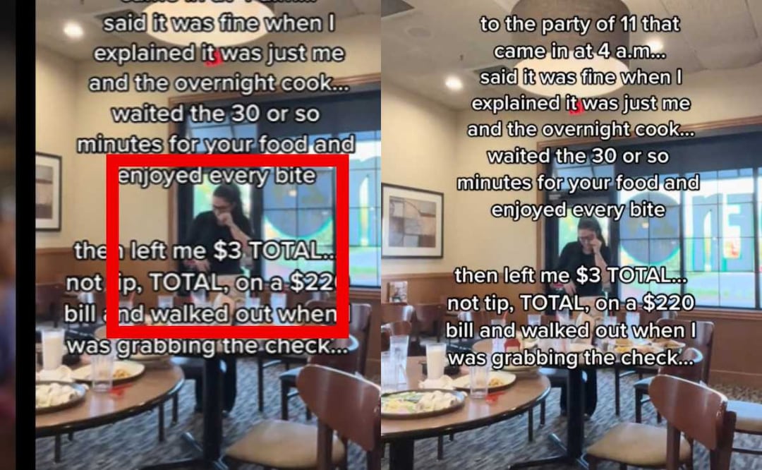 Viral: Mesera llora en restaurante; comensales se fueron sin pagar