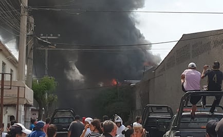 Se registra incendio en fábrica de llantas en El Chamizal, Ecatepec