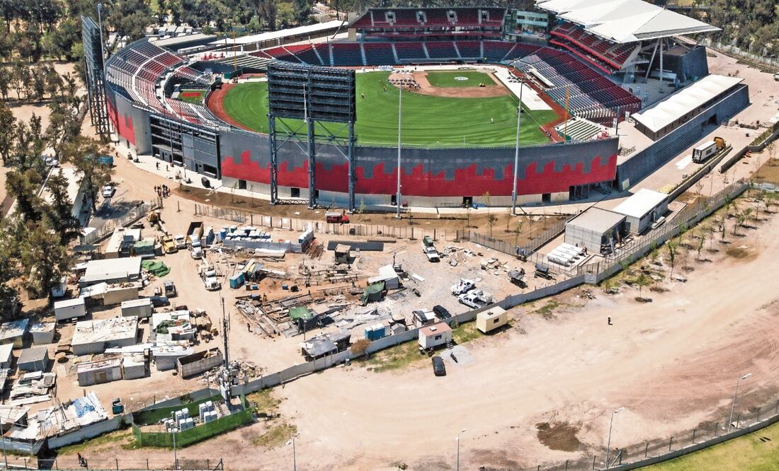 El estadio de beisbol de los Diablos Rojos del México, ubicado en la Ciudad Deportiva Magdalena Mixhuca, se inauguró el 23 de marzo pasado. ISAAC ESQUIVEL. CUARTOSCURO