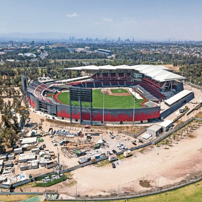 El estadio de beisbol de los Diablos Rojos del México, ubicado en la Ciudad Deportiva Magdalena Mixhuca, se inauguró el 23 de marzo pasado. ISAAC ESQUIVEL. CUARTOSCURO