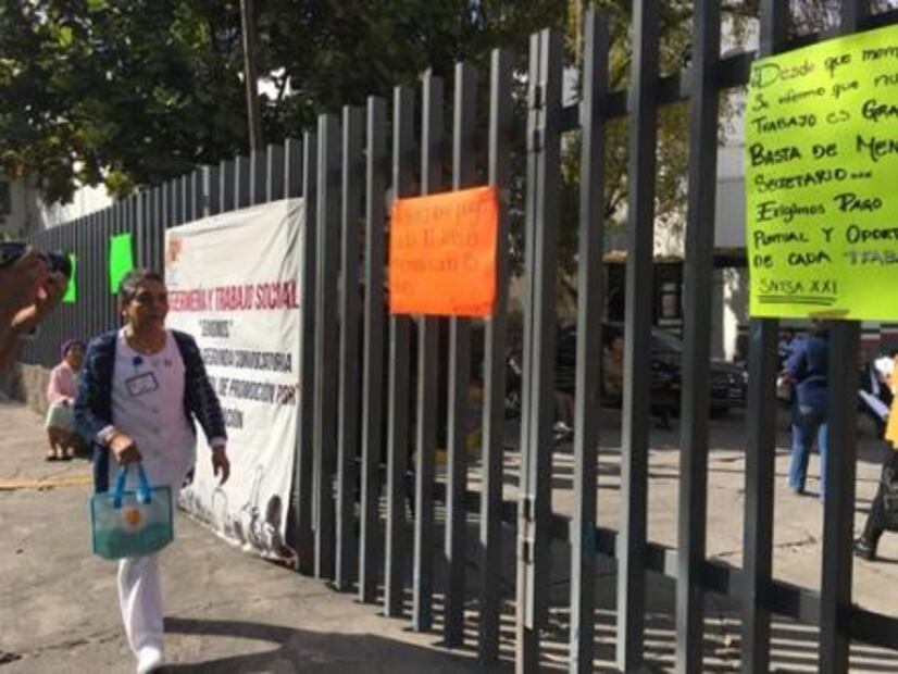 Se van a paro en hospitales de Michoacán por falta de pago