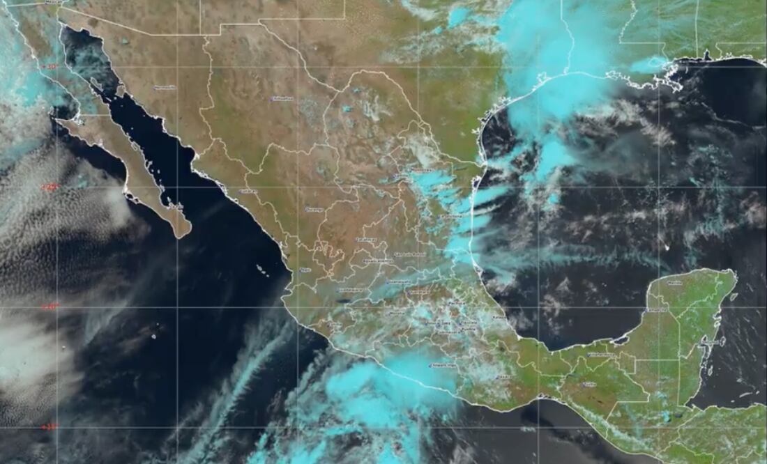 Así se ve desde el aire la formación del ciclón tropical Alvin. Foto: Captura de pantalla