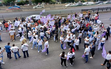 Bloquean Periférico Norte en protesta por falta de seguimiento a denuncia de violencia contra una mujer
