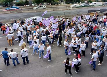 Bloquean Periférico Norte en protesta por falta de seguimiento a denuncia de violencia contra una mujer