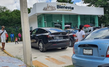 Tesla en sucursal de Banco del Bienestar genera polémica en redes